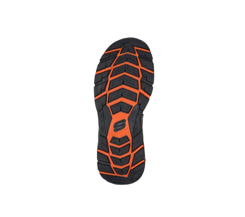 Sandale sport, barbati, SKECHERS RELAXED FIT TRESMEN GARO 204105-BLK negru, piele ecologica